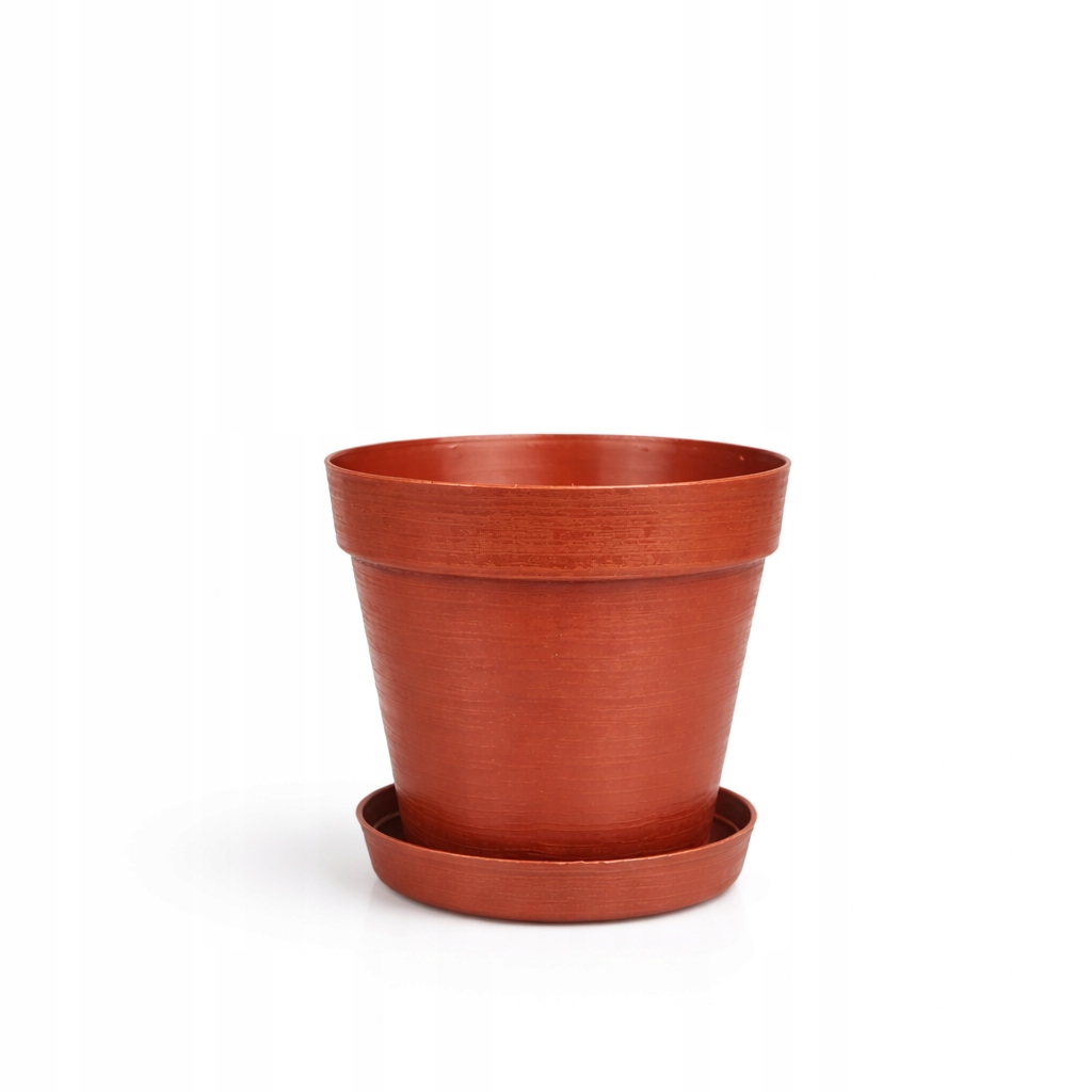 ZESTAW Doniczka 16cm + Podstawka 14cm, 1,77L Stylowy Zestaw EKO, Terracotta