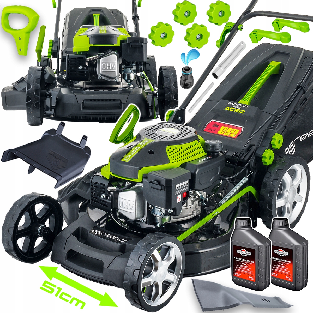 Kosiarka Spalinowa z Napędem Samojezdna Mocna Agreeno Z Koszem AG162