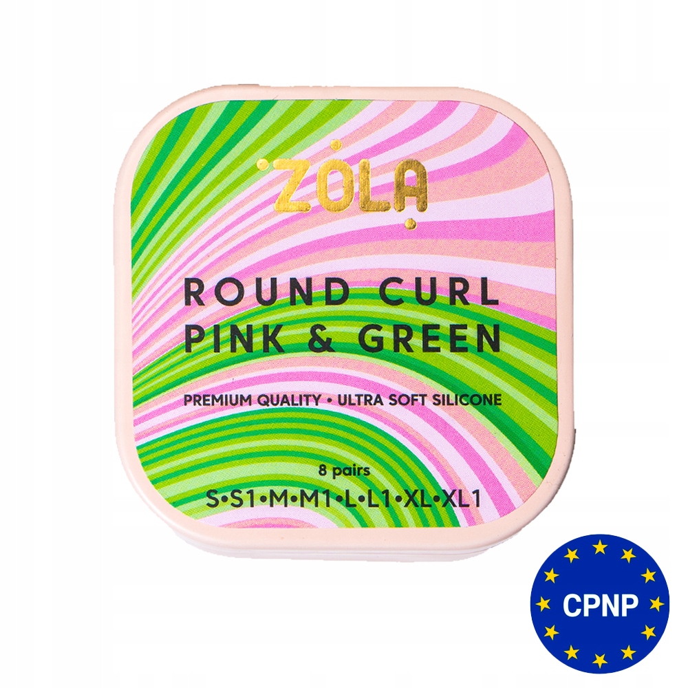 Formy do lami Round Curl Pink & Green