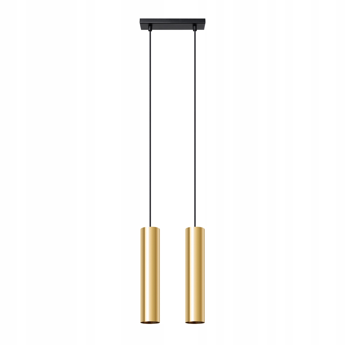 Lampa stropná závesná 2x GU10 Luster zlatý lesk Lagos Sollux