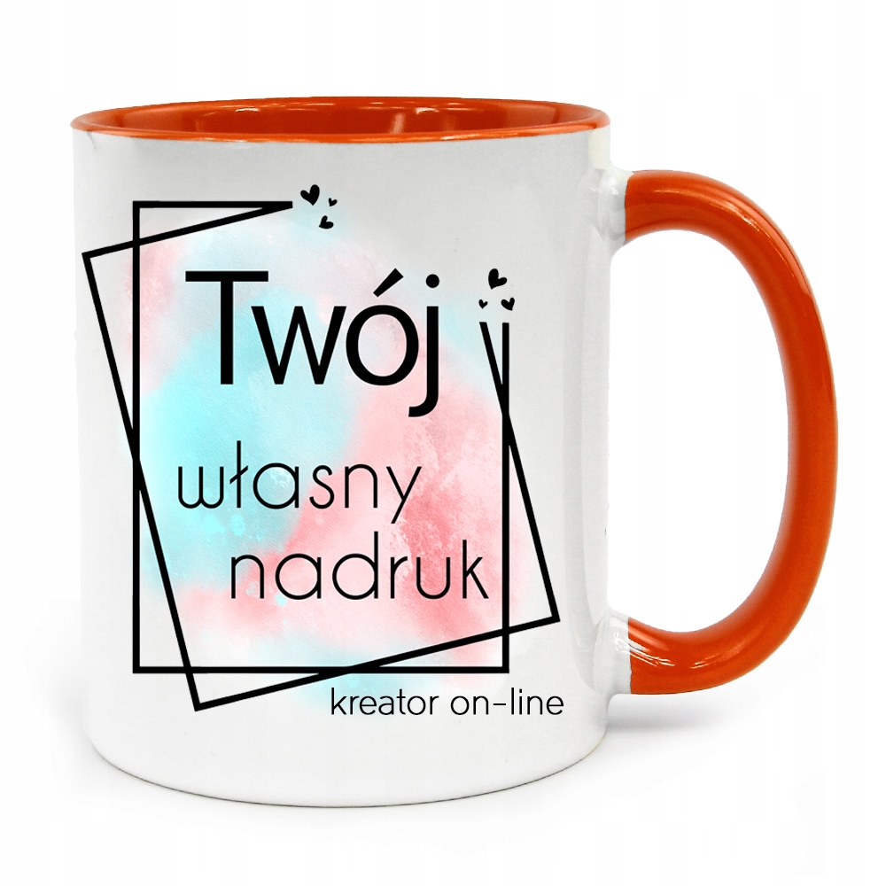 

Foto Kubek Z Nadrukiem Zdjęciem Logo Pomarańczowy