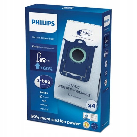

Worki do odkurzacza Philips s-bag FC8021/03 4 szt.