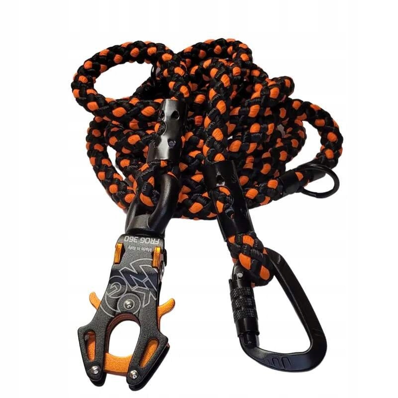 Levně Kong přepínací vodítko pro psy 300 cm x 14 mm černo-oranžová