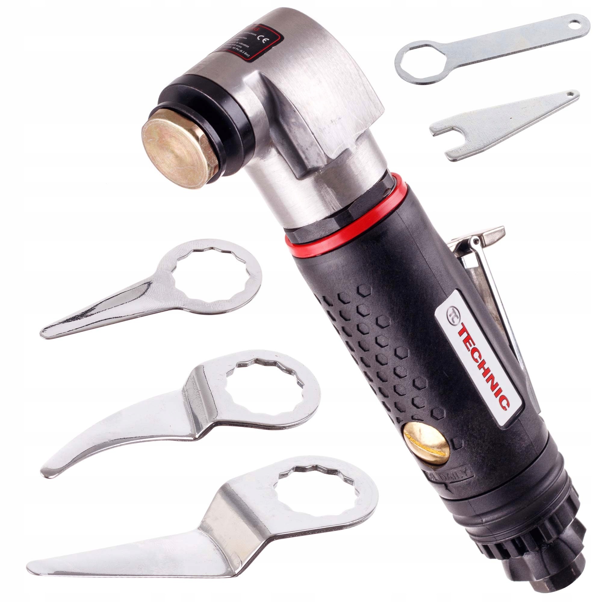 Pneumatická pila na skla automobilů, 3 čepele, regulace