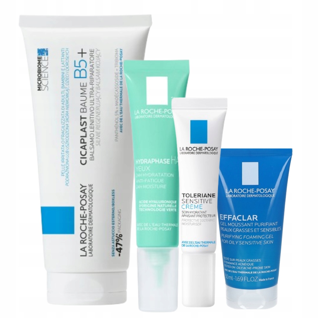 La Roche-Posay Cicaplast B5+Balsam kojący 100ml+Hydraphase Ha pod oczy 15ml