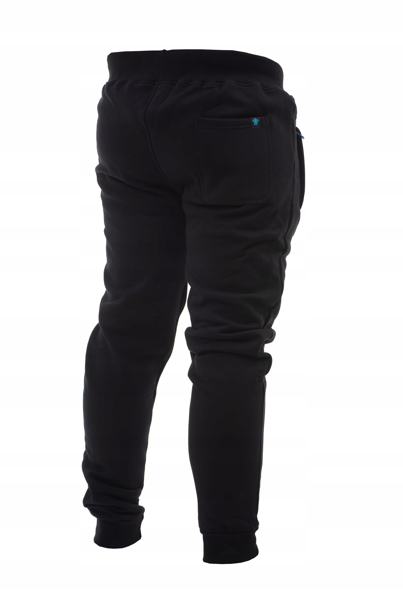 Długie Spodnie Czarne Tletur z Blue M Rozmiar M