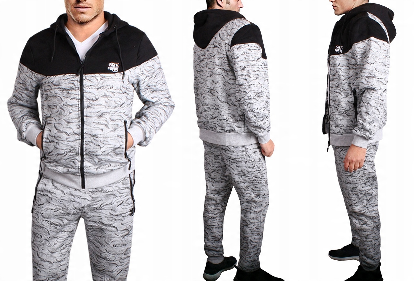 

Dres męski Ocieplany bluza Kaptur 2019 szary XL