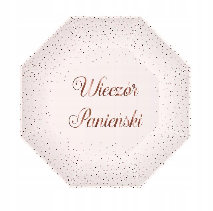Talerzyki Różowe Wieczór Panieński 24cm Party
