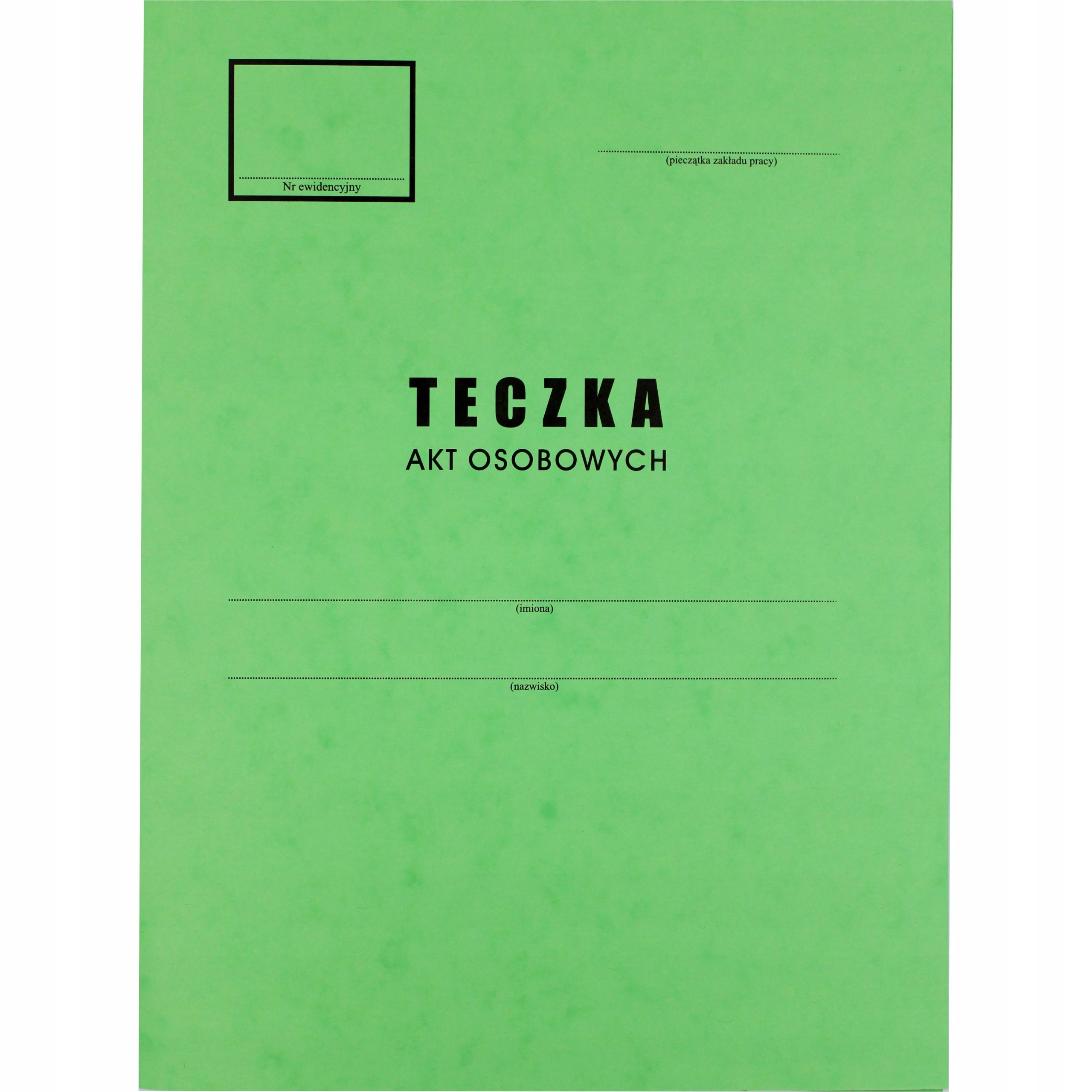 

Teczka A4 na akta osobowe 4 przekładki Abcd