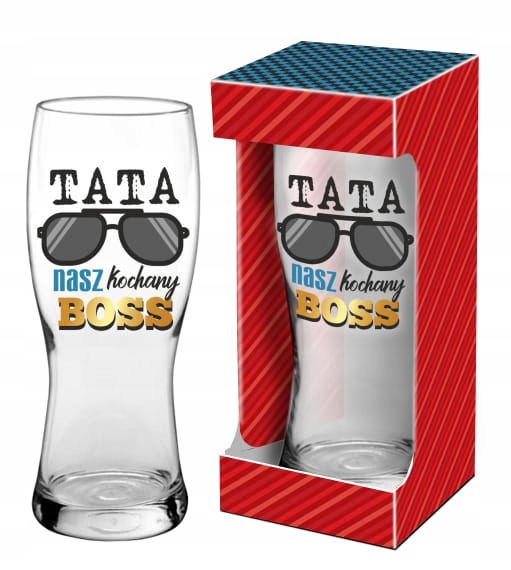 

Szklanka do piwa 500 ml Tata Nasz Kochany Boss