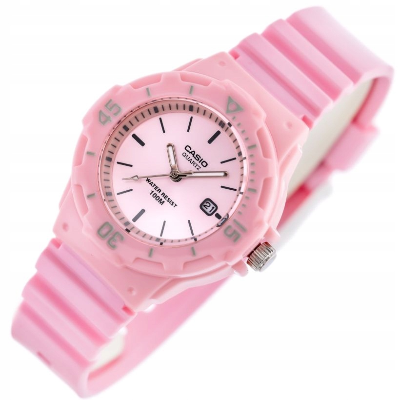 Růžové Hodinky Pro Dívku Casio LRW-200H-4E4 Data WR100 Lehký Malý Box