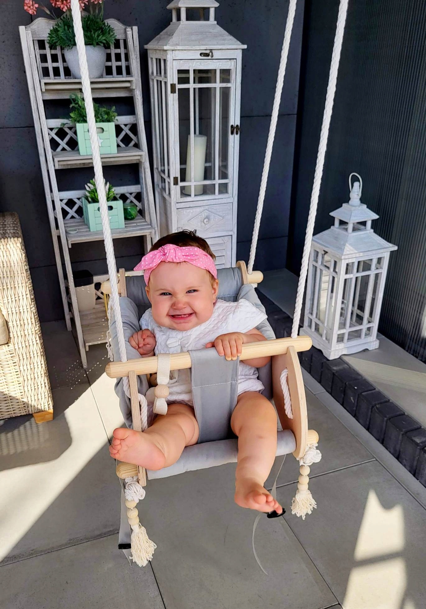 Leżaczek huśtawka bujaczek dla dzieci/kolory Długość (cm) 51