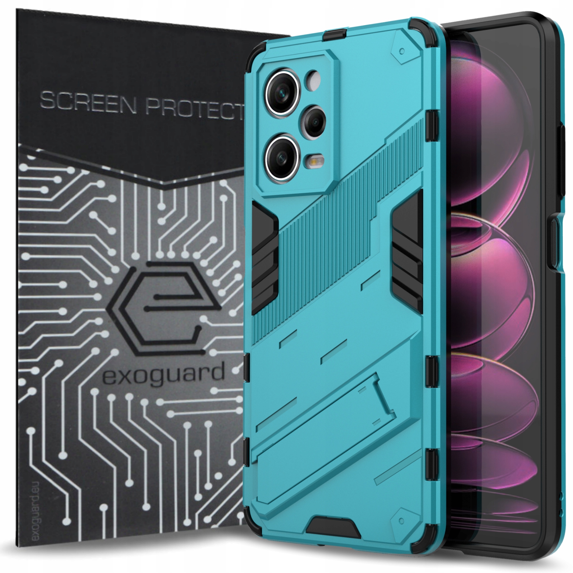 

Case Etui Pancerne+szkło do Xiaomi Poco X5 Pro 5G
