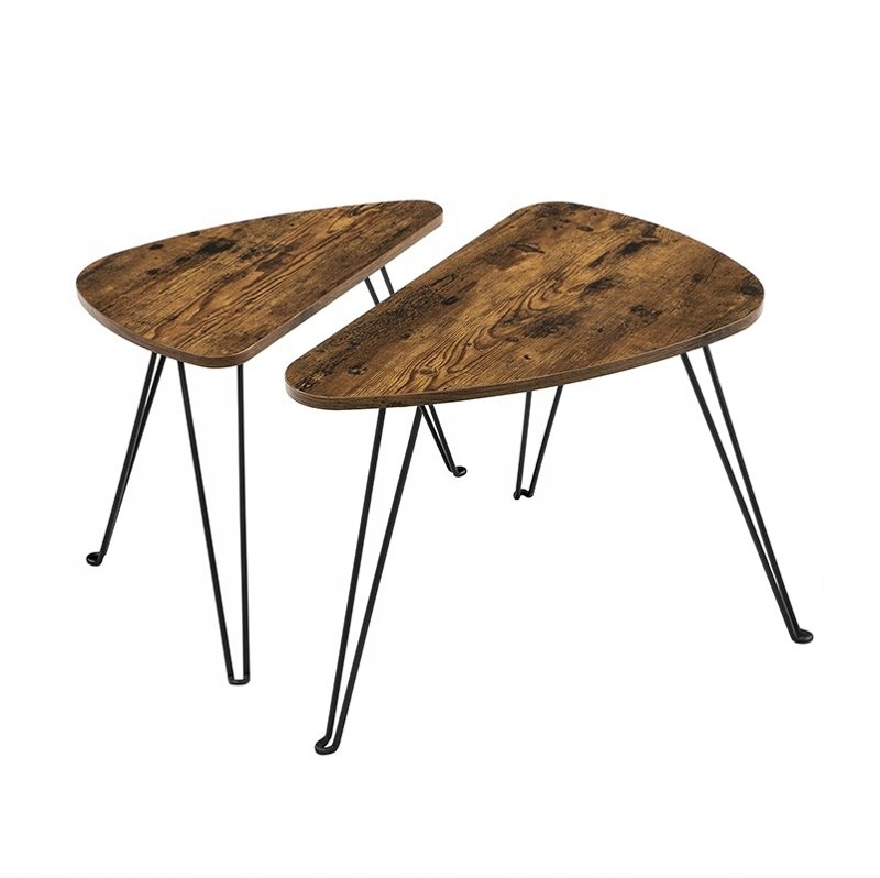 

2x Stól Stolik Kawowy Do Salonu Loft Industrialny