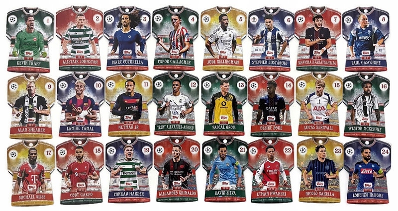 Topps Match Attax 2025 2026 Squadzone Bombki Komplet SZ1-SZ24 Yamal