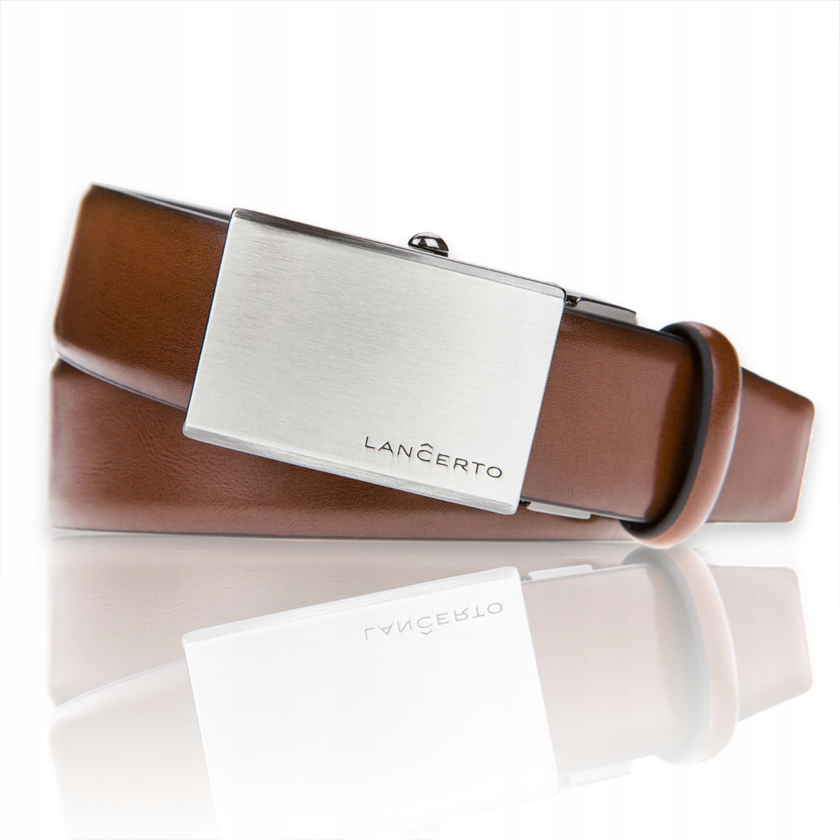 

Pasek J.Brąz Skórzany Lancerto Coen 46/115