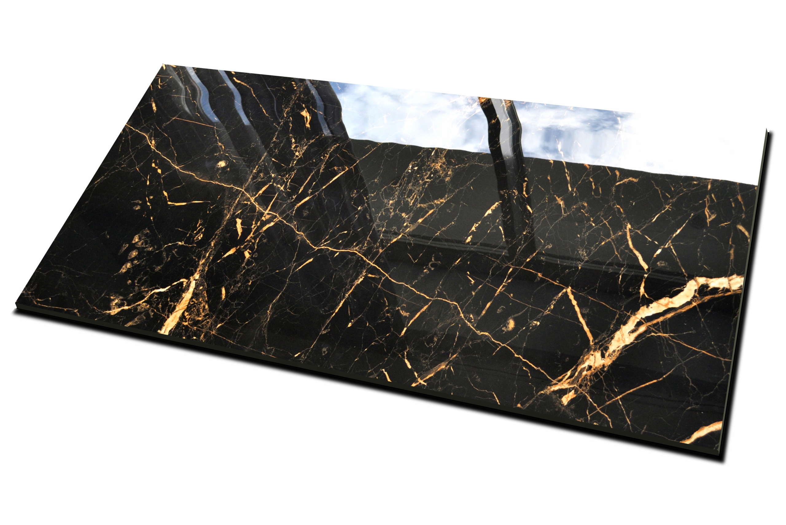 GRES CZARNY MARMUR PLYTKI PODŁOGOWE ŚCIENNE 120X60 CERAL