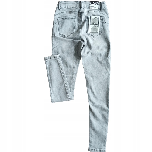 Spodnie Jeansowe M Sara Szare Modelujące Nowość 30 Kolor szary