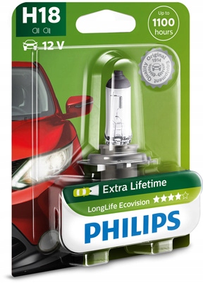 Philips Żarówka Samochodowa LongLifeEcoVision H18 12V 65W