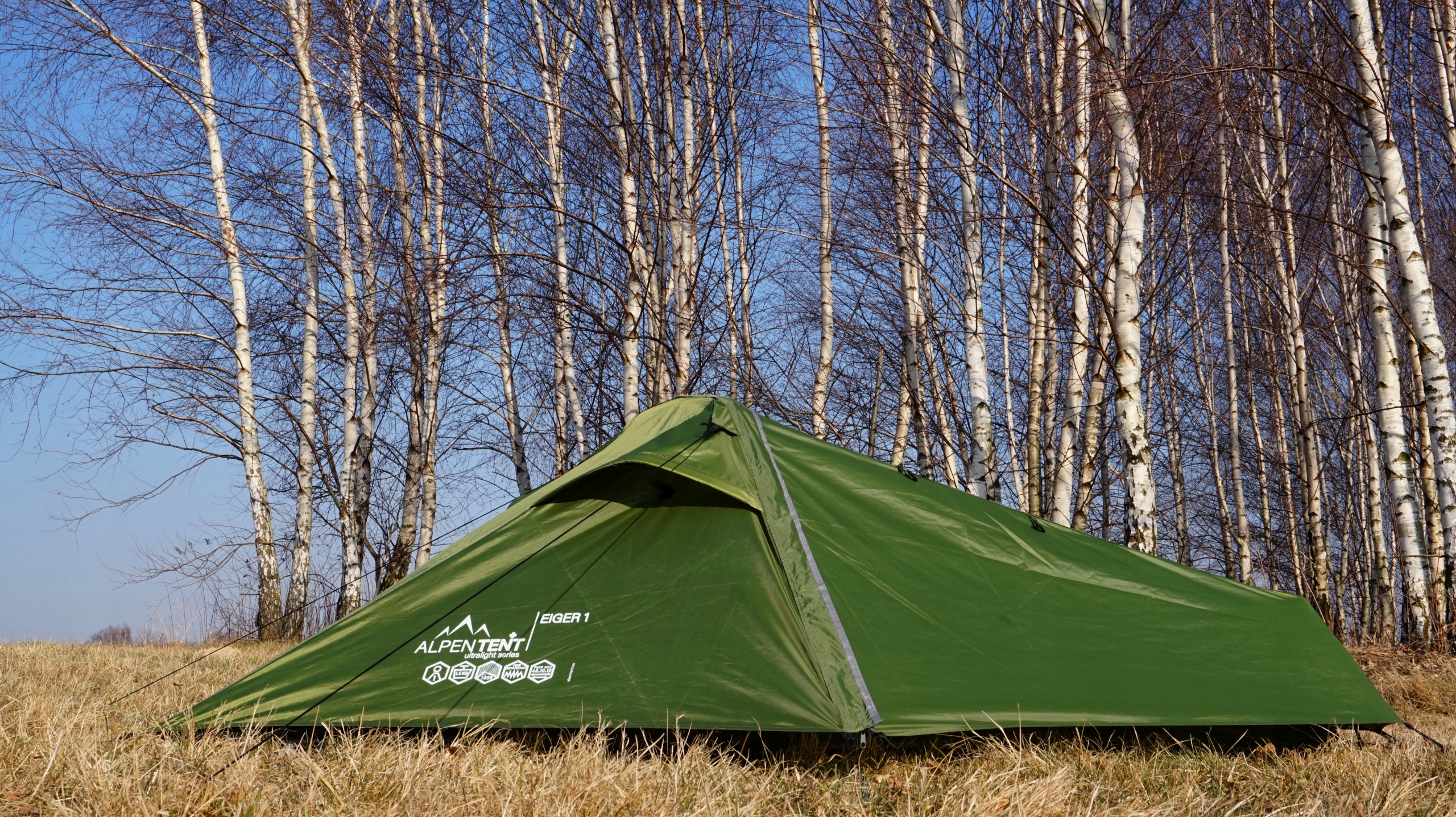 Namiot Jednoosobowy AlpenTent EIGER 1 Lekki 1,5 kg Kolor zielony