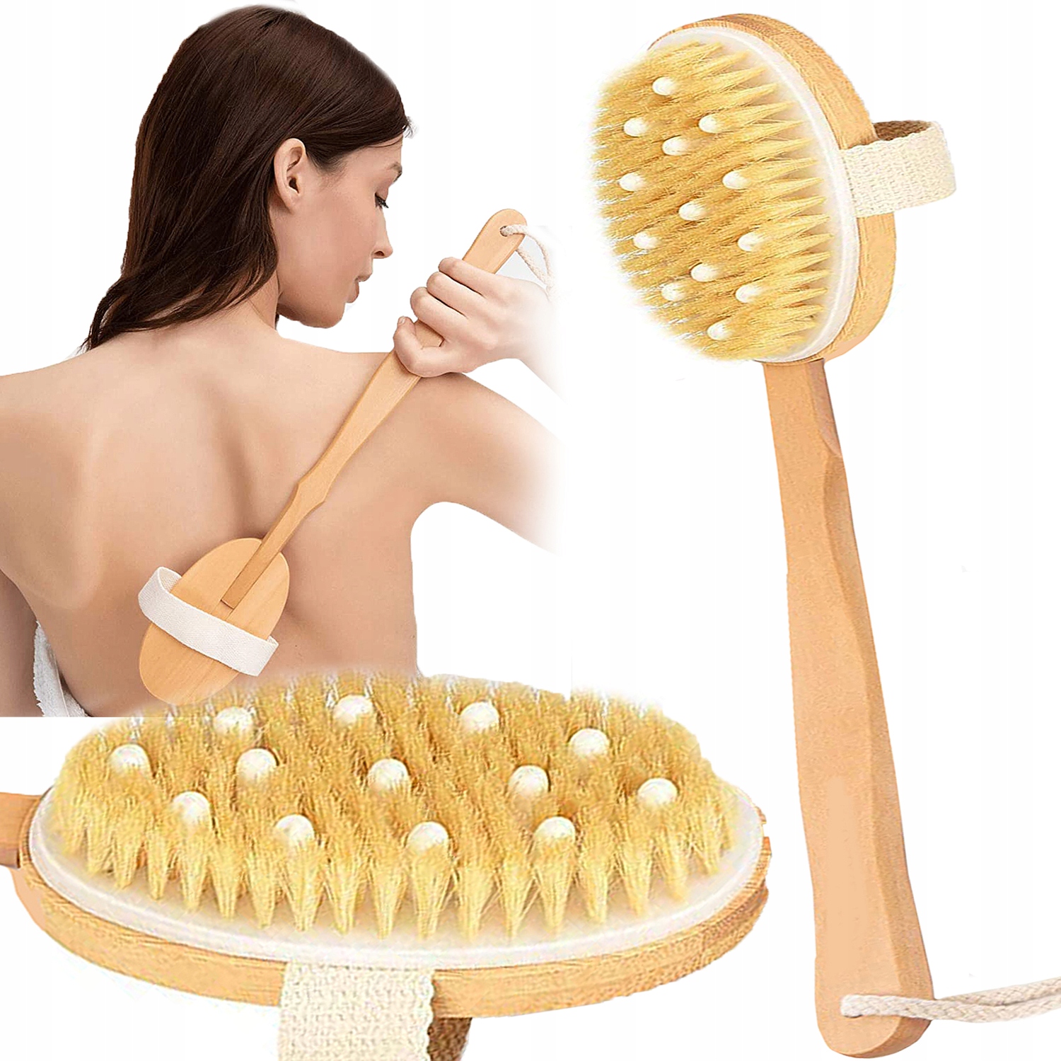 

Szczotka Do Masażu Mycia Pleców Antycellulitowa 49