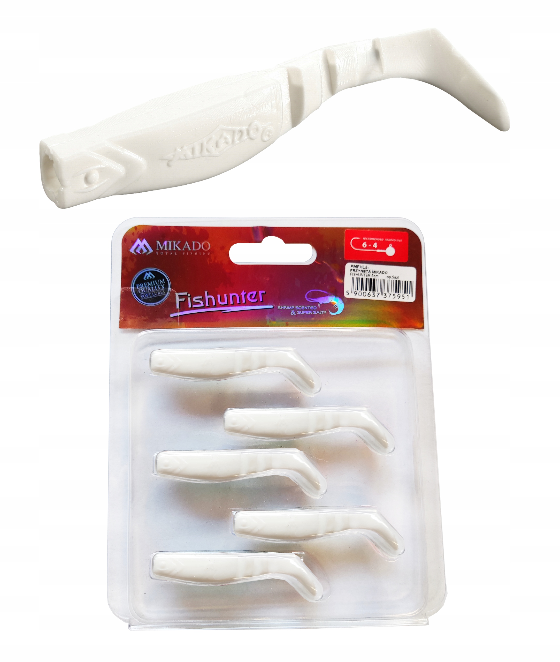 Mikado Przynęta kopyto Fishunter 5cm 02T 5 sztuk