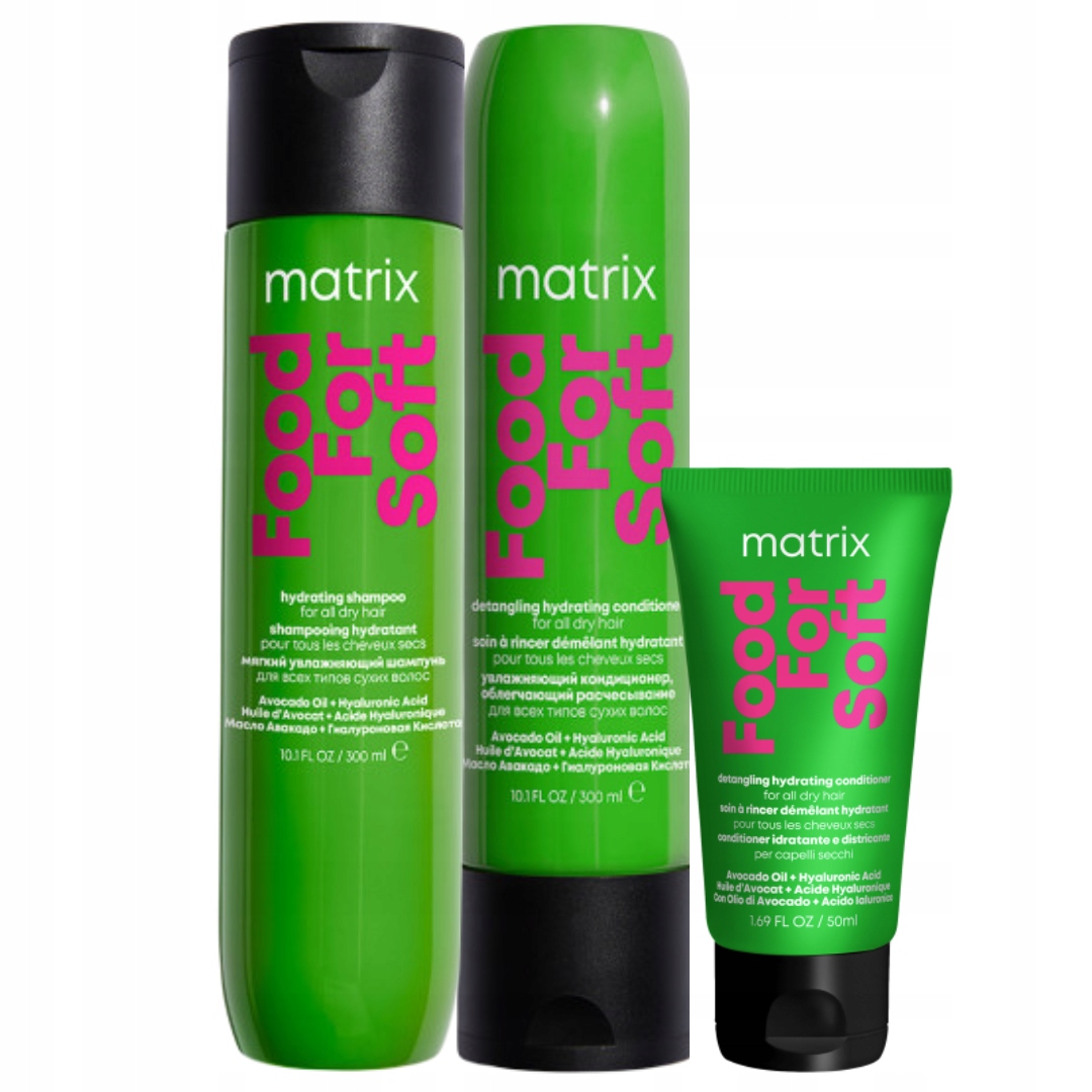 Zestaw do włosów Matrix Food For Soft szampon nawilżający, odżywka
