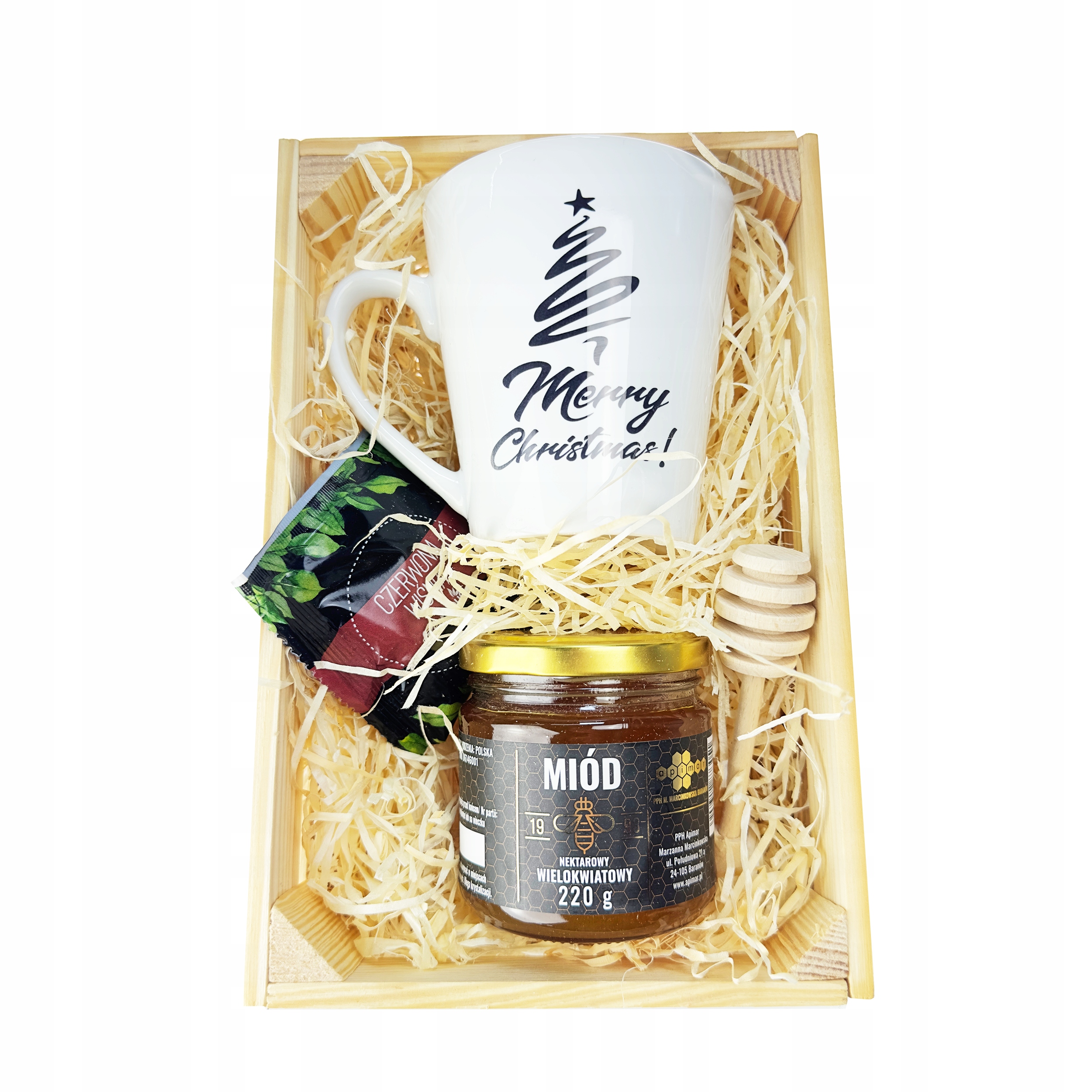 Levně Dárek na Mikulášské Vánoce Hrnek s potiskem Čaj Med BN_05