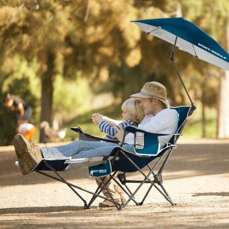 Sport-Brella Лежак Sportbrella З Регульованою Парасолькою, Синій