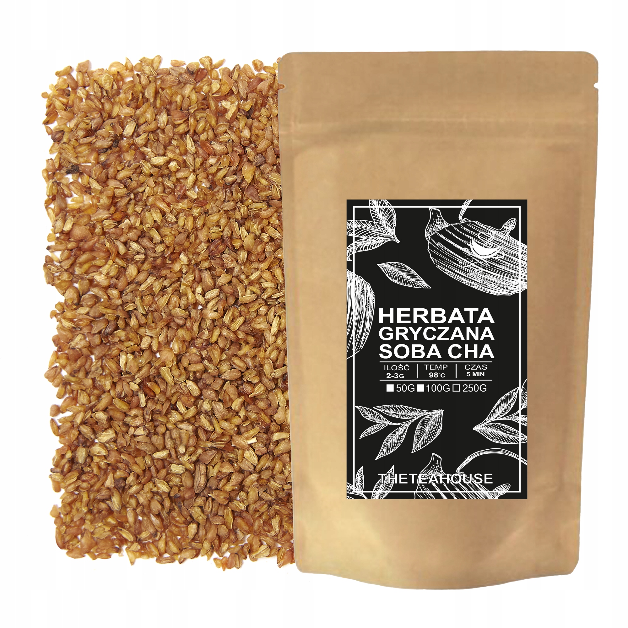 Levně Pohankový Čaj Soba Cha 250g Bio přírodní