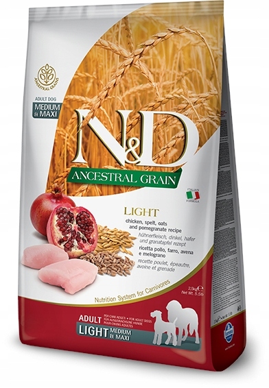 

Nd Ancestral Grain MM Light Chicken 12kg -0511