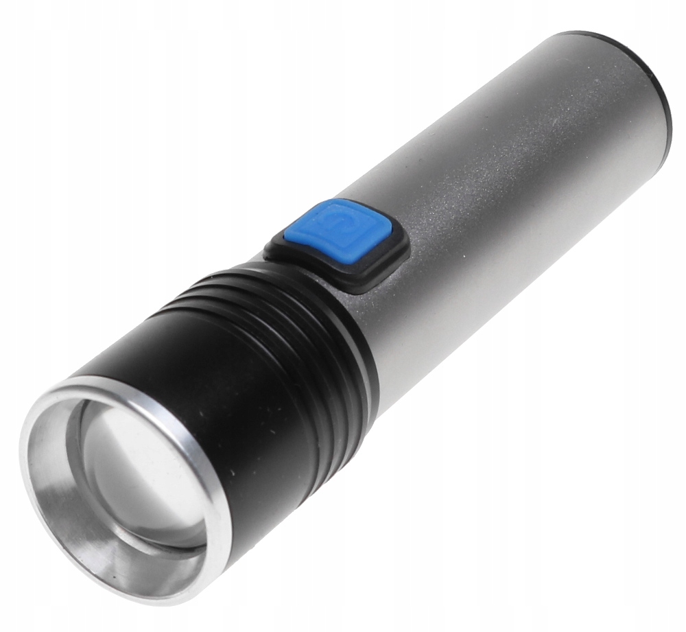 

Latarka Kieszonkowa Led Zoom Ładowana Usb 1052