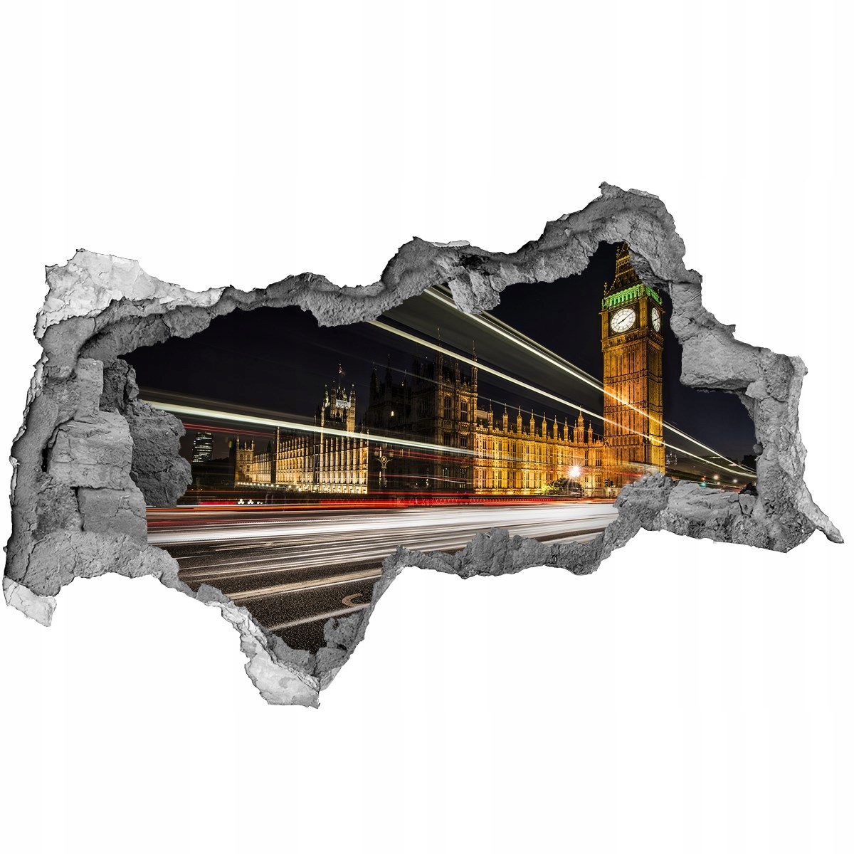 

Fototapeta dziura na ścianę 3d Big Ben Londyn
