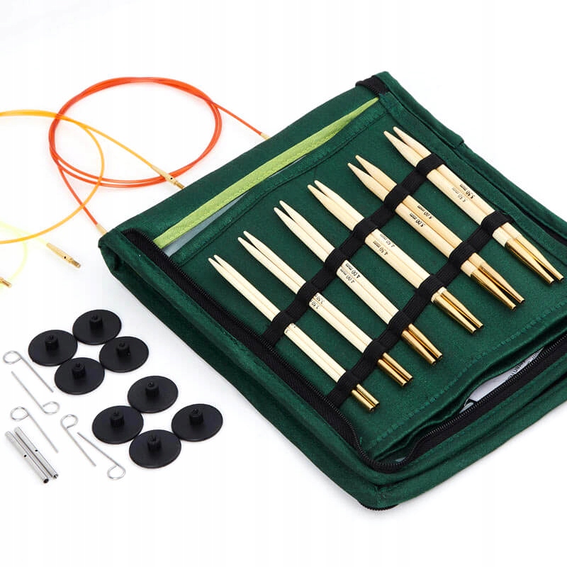 sada výměnných bambusových drátů 13cm Bamboo Deluxe Set – Knitpro