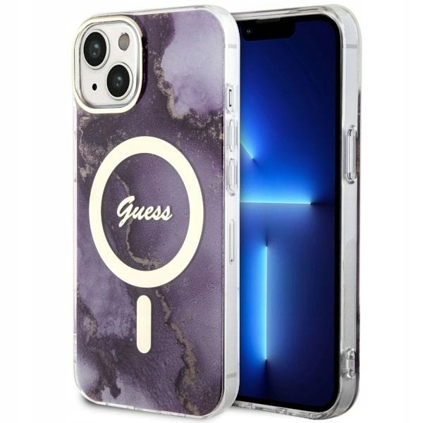 Originální Pouzdro Guess GUHMP14SHTMRSU pro iPhone 14 6.1" purpurové