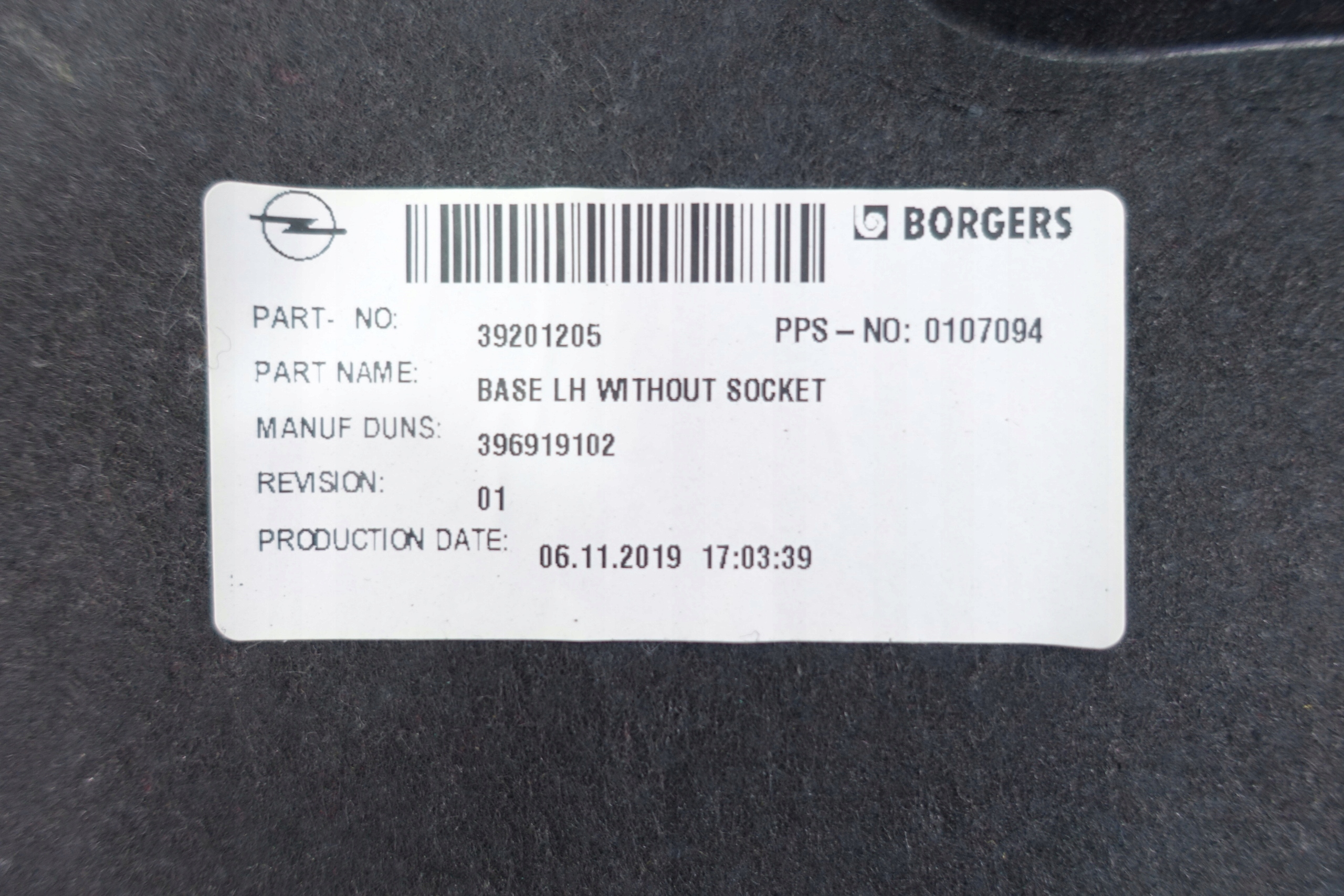 boot upholstery OPEL ASTRA V K
