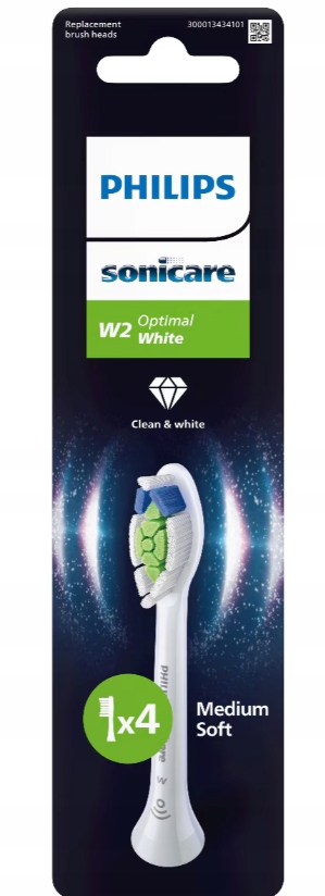 Philips Sonicare W2 Optimal White HX6064/87 Wersja White 4szt.