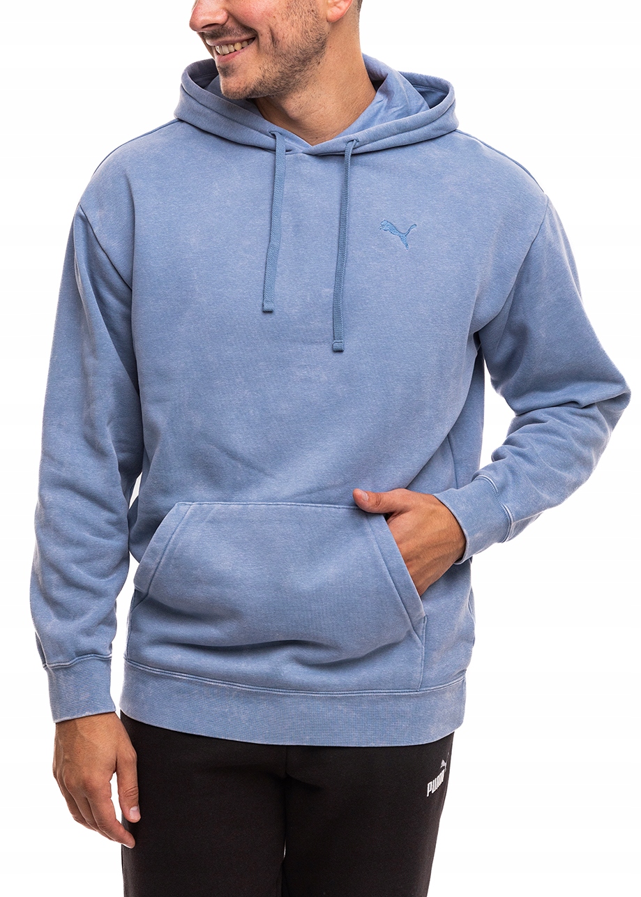 Pánská Mikina mikina s kapucí Puma Sports Cotton, sepraný efekt, velikost M