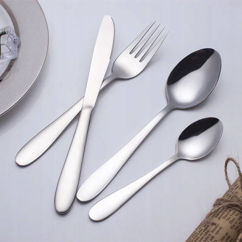 ZESTAW KOMPLET SZTUĆCÓW OBIADOWYCH 6 OSÓB 24 SZT Marka inna