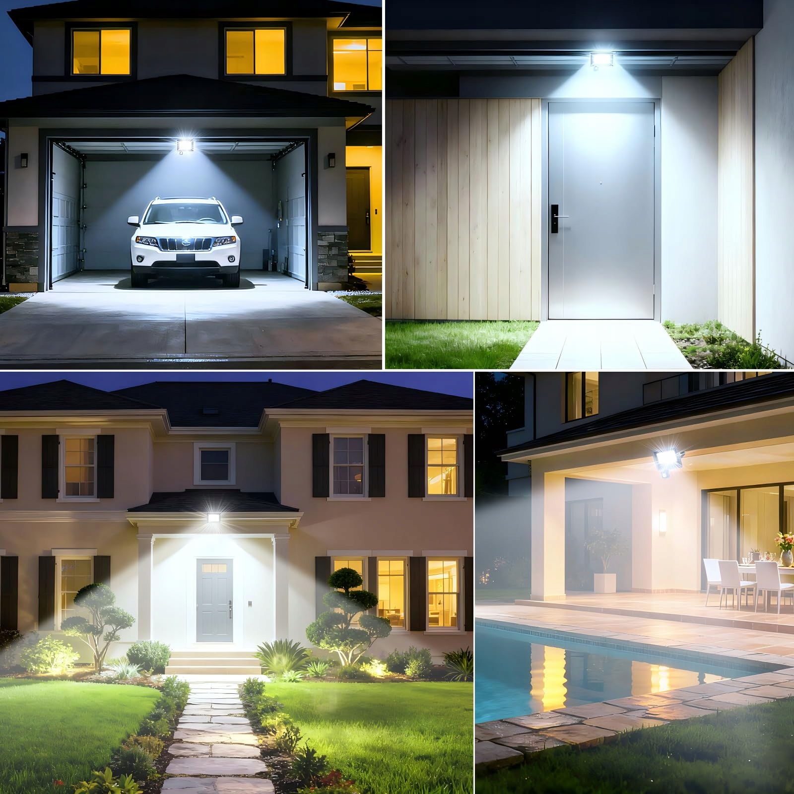 Naświetlacz LED 30W Z Czujnikiem Ruchu 3000lm IP67 2 Sztuki INDMIRD — miniatura 7