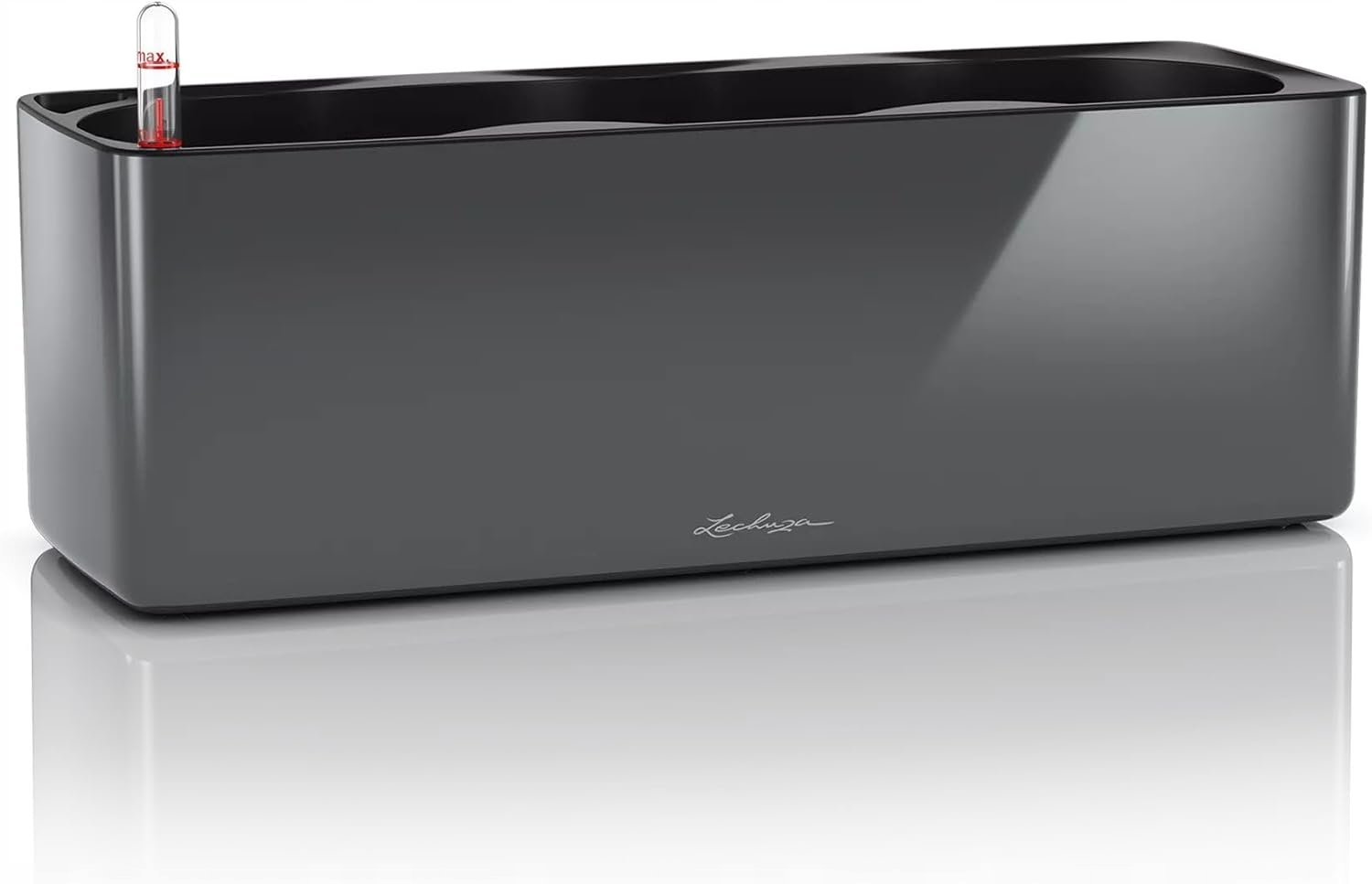 Donica Grządka Kwietnik Nawadnianie Kostka Błyszcząca Potrójna Szara Ładna