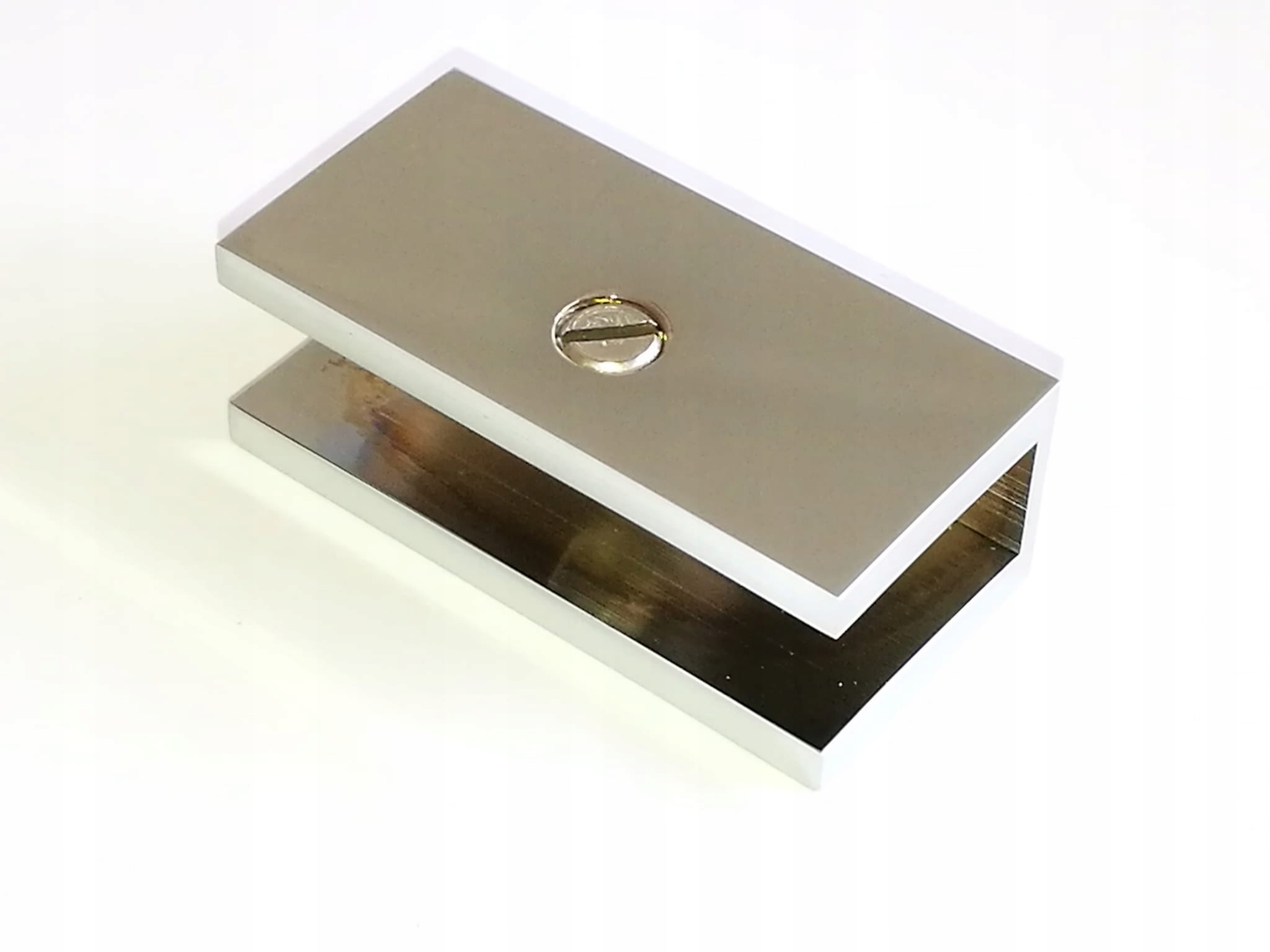 Wspornik uchwyt półki szklanej MEGA JAKOŚĆ CHROM Wysokość 18 mm