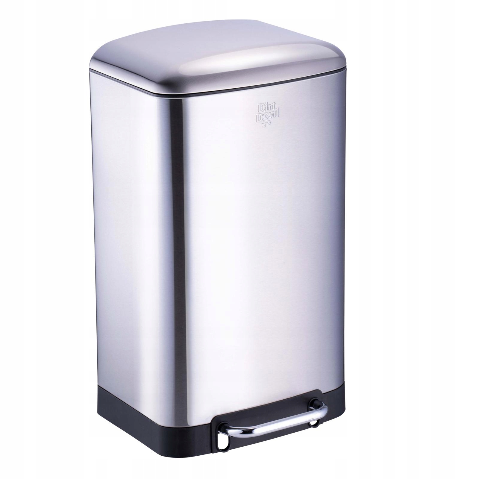Kosz na śmieci z pedałem Dirt Devil 30l Inox EAN (GTIN) 8711252494975