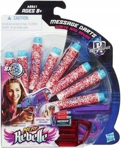 NERF REBELLE ZAKODOWANE STRZAŁKI ZESTAW 8-PAK