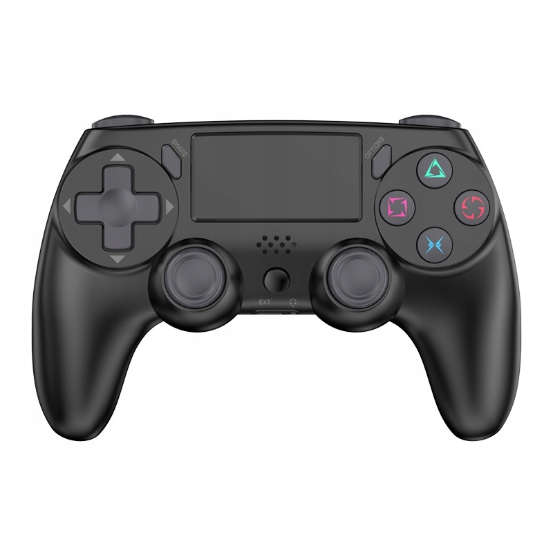 PAD DO PS4 PRZEWODOWY, BEZPRZEWODOWY, WIBRACJA, TOUCHPAD, CZARNY OPTICAST