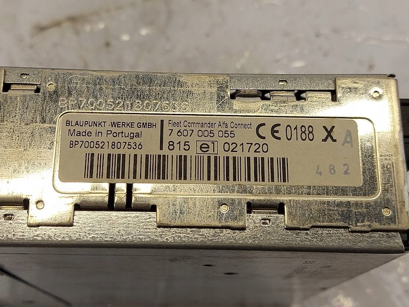Radio Alfa Connect Blaupunkt Alfa Romeo 156 (932_) 1560343270 BOSE GPS TEL Numer katalogowy oryginału 1560343270 7607005055