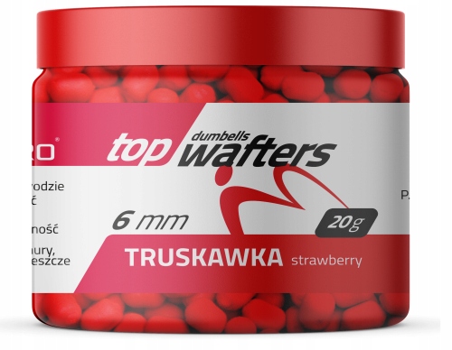 MatchPro Top Dumbells Wafters 6 mm Truskawka
