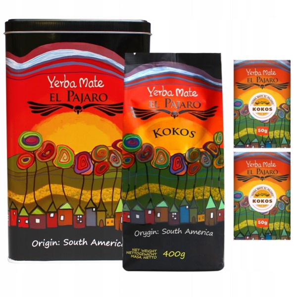 Oranžáda Yerbera Plechovka Yerba Maté Kokos 500 g