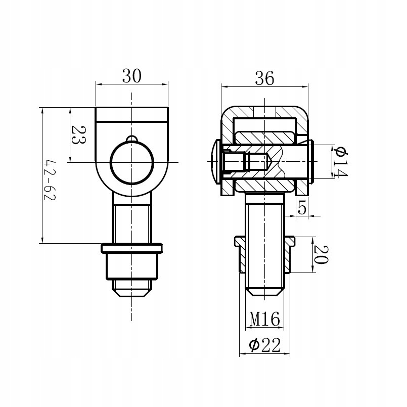 ZAWIAS REGULOWANY DO WSPAWANIA M16 BRAMA FURTKA Marka inna