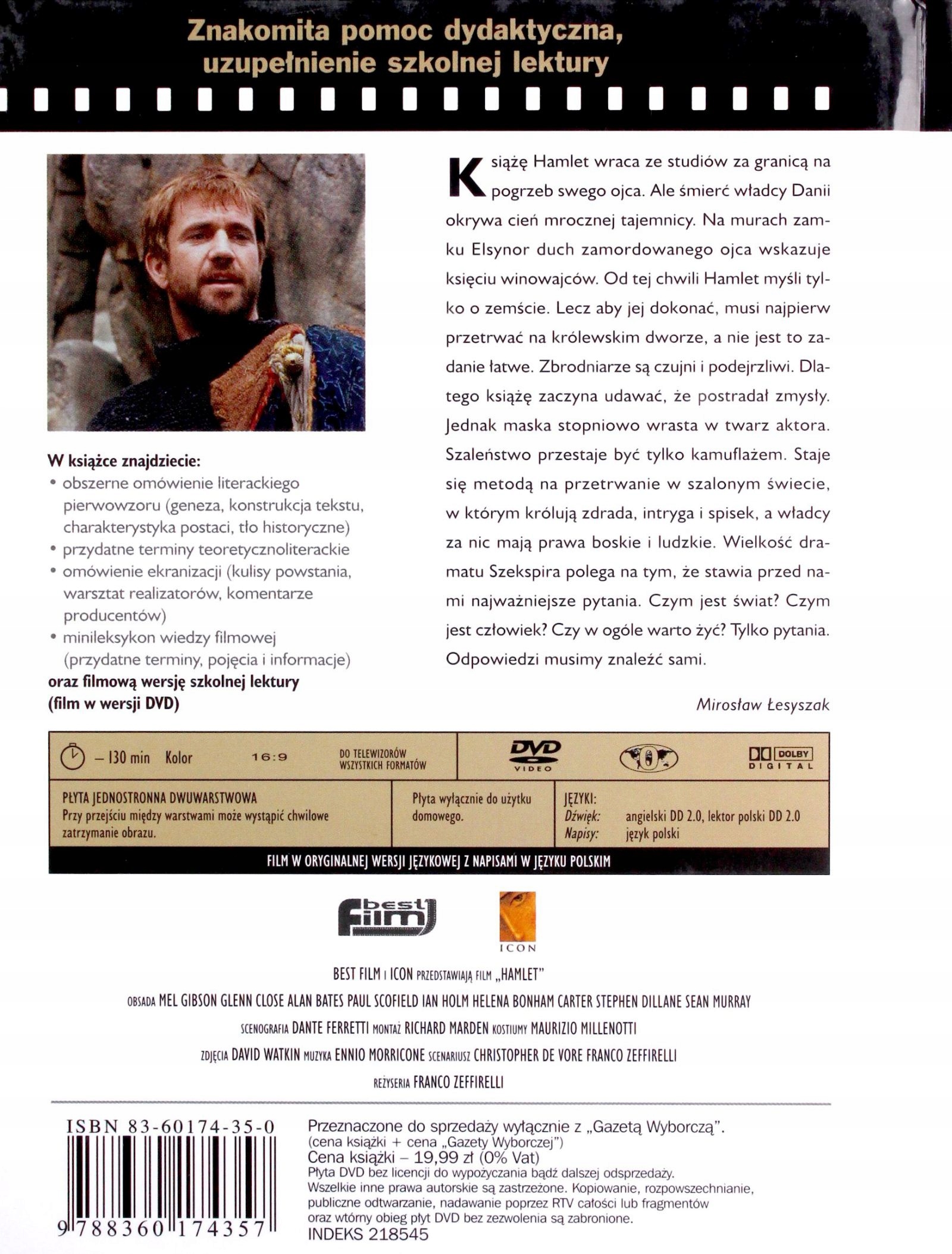 HAMLET (BOOKLET) [DVD] Stan opakowania oryginalne